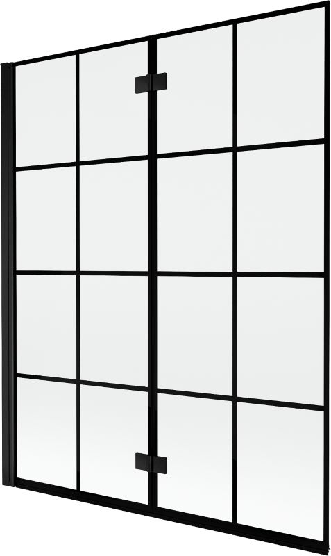 Parawan nawannowy Mexen Mist czarny 140x150 cm 2-skrzydłowy - 8A9-140-002-70-77-L 1 szt.