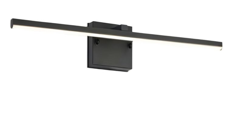 Kinkiet Reality Lowell czarny nad lustro LED 9W 4000K 720lm IP44 wym: 5,5 x 60 x 10 cm - 1 szt.