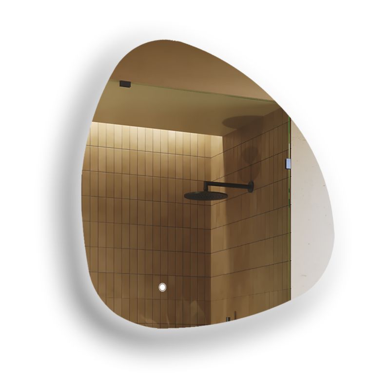 Lustro łazienkowe Artforma LED 94x94cm nieregularne LED Dual włącznik EGG221 1szt.