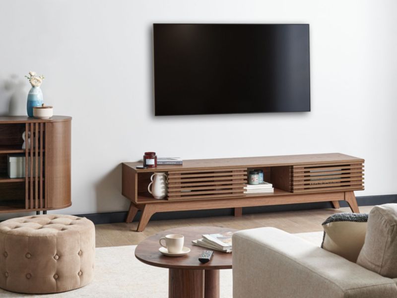 Szafka RTV TOLEDO Drewno Ciemnobrązowy 1 szt.