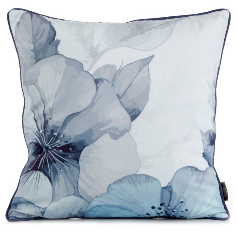 Poduszka Eurofirany Velvet 15 45 x 45 cm niebieska