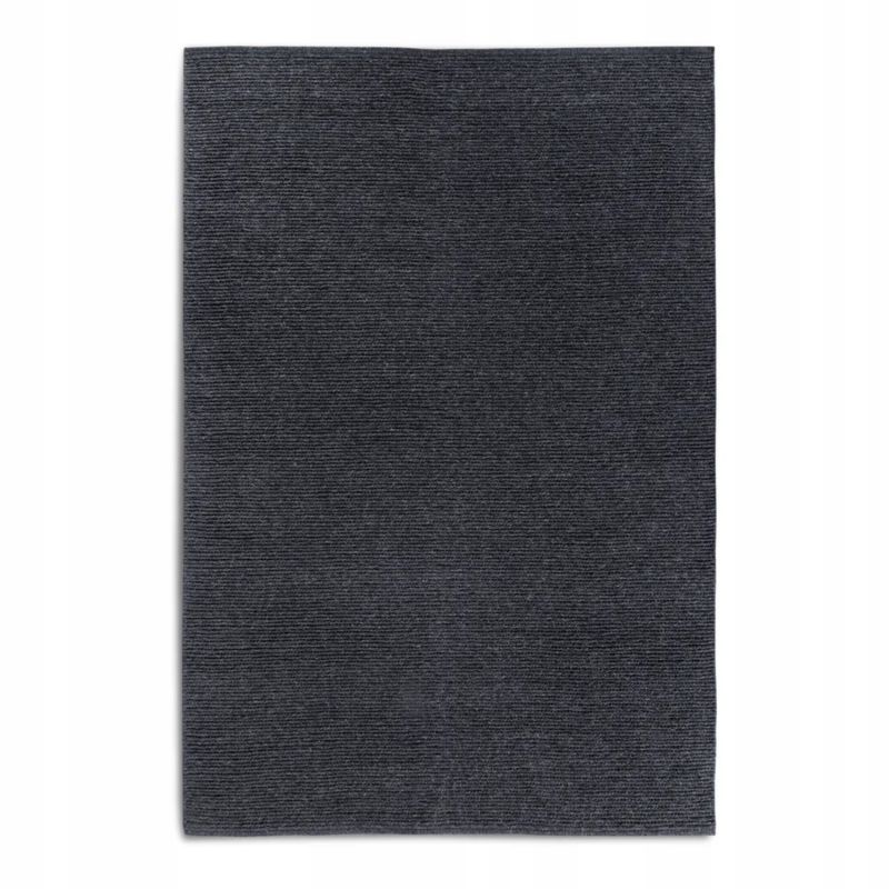 Dywan Villeroy&Boch wełniany pętelkowy 60x90cm, ręcznie tkany grafitowy jednokolorowy 1 szt.