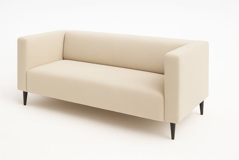 Nowoczesna SOFELLO wygodna sofa trzyosobowa tapicerowana CALMO welur manila02 1szt.