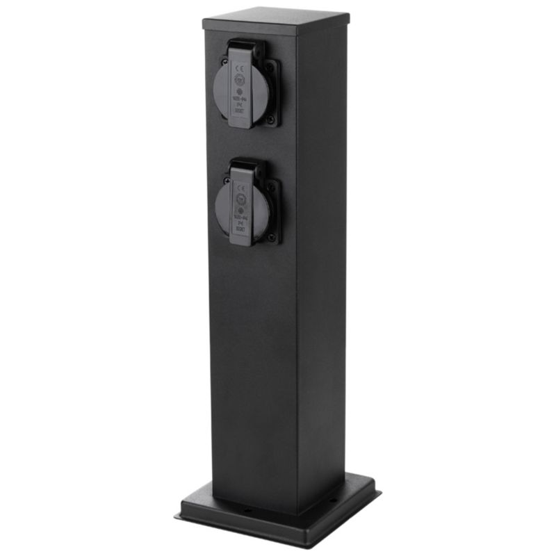 Słupek Ogrodowy Lumiled Zewnętrzny Stojący 230V 40cm 4x Gniazdo Sieciowe 1 szt.