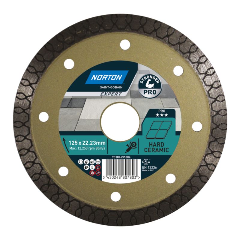 Tarcza diamentowa Norton Expert PRO do gresu 125 x 22.23 mm