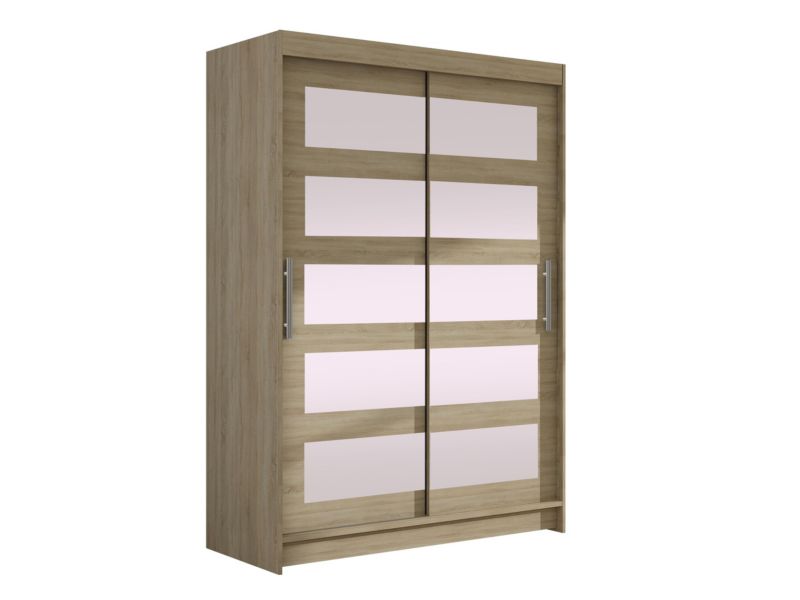Szafa MIRJAN 24 z drzwiami przesuwnymi Miami IV dąb sonoma/lustro 1 szt.