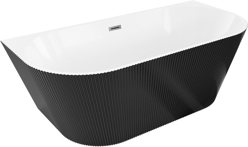 Wanna przyścienna Mexen Oris biało-czarna 170x80 cm .- 52871708075-66 1 szt.