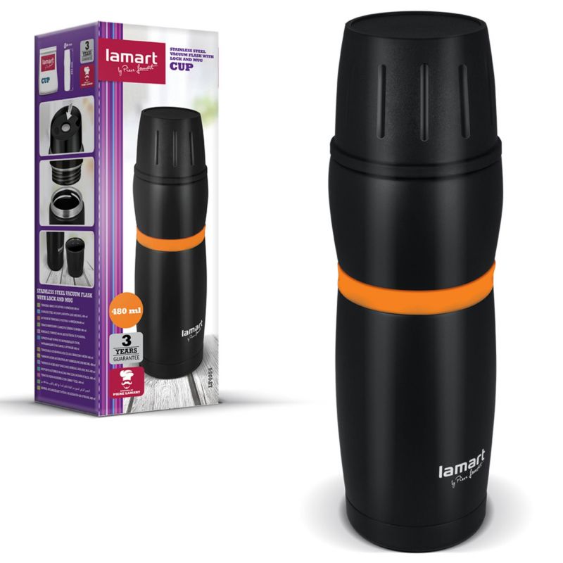 Kubek Termiczny Lamart LT4054 480 ml Czarny 1szt