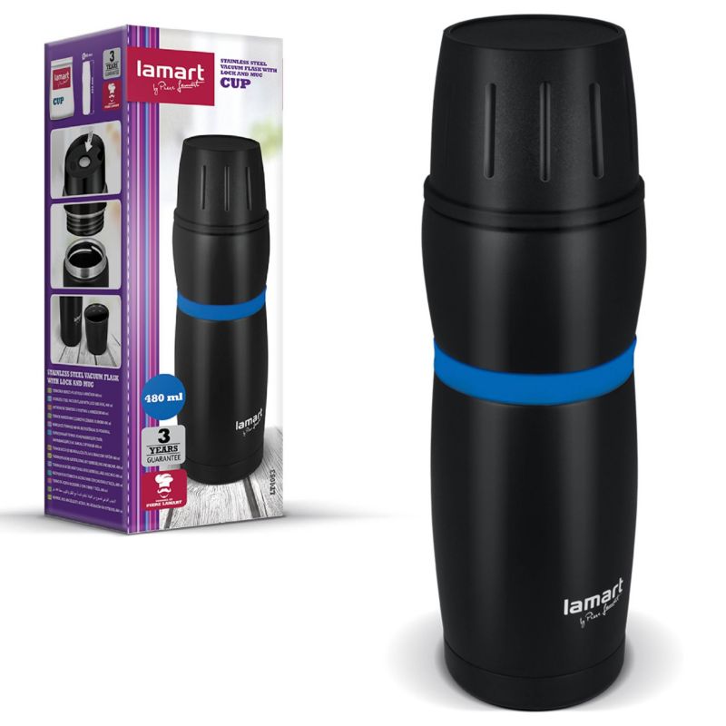 Kubek Termiczny Lamart LT4053 480 ml Czarny 1szt