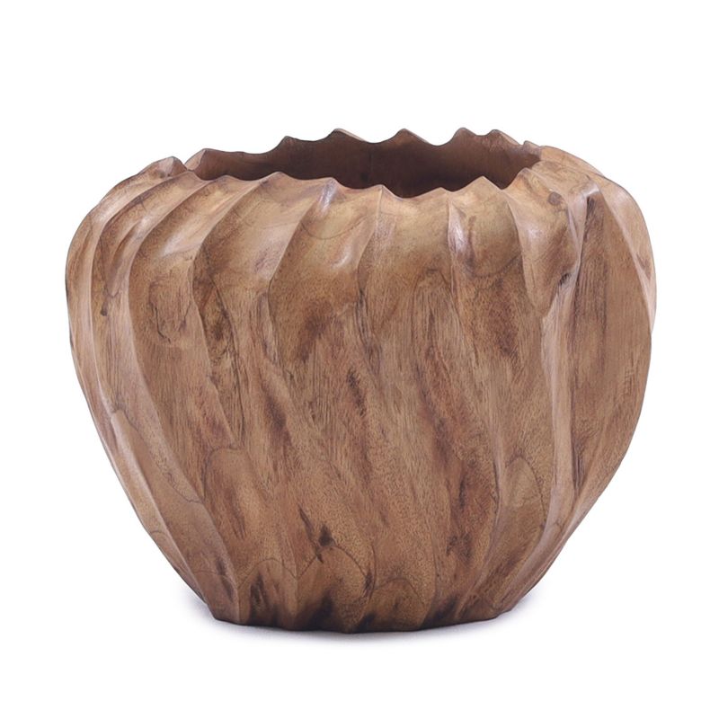 Donica, Solis Decor by Aleksandra Sobota, drewno tekowe 14,5 cm, 1 szt.