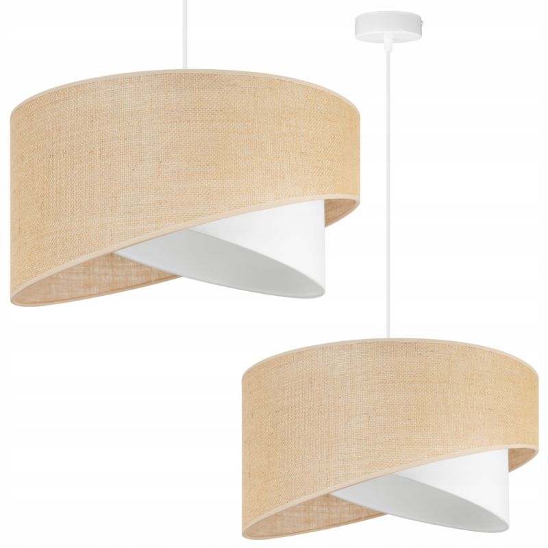 Lampa sufitowa wisząca Light Home LH Juta 1x E27 60W biały 1szt.