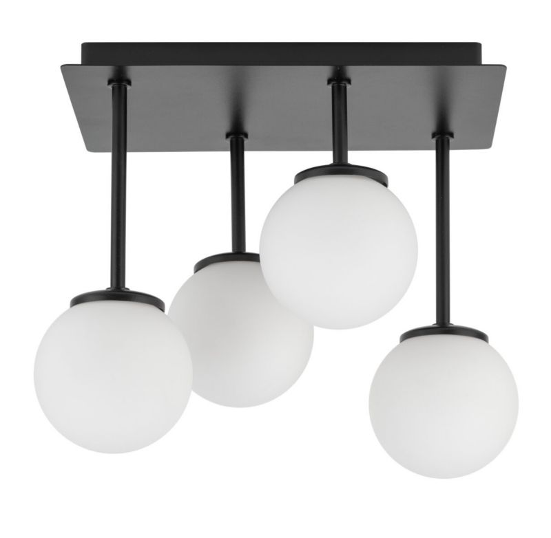 Lampa sufitowa wisząca Sigma Lighting Tulia 4056 czarno-biała dekoracyjna 4xG9 x 1 szt.