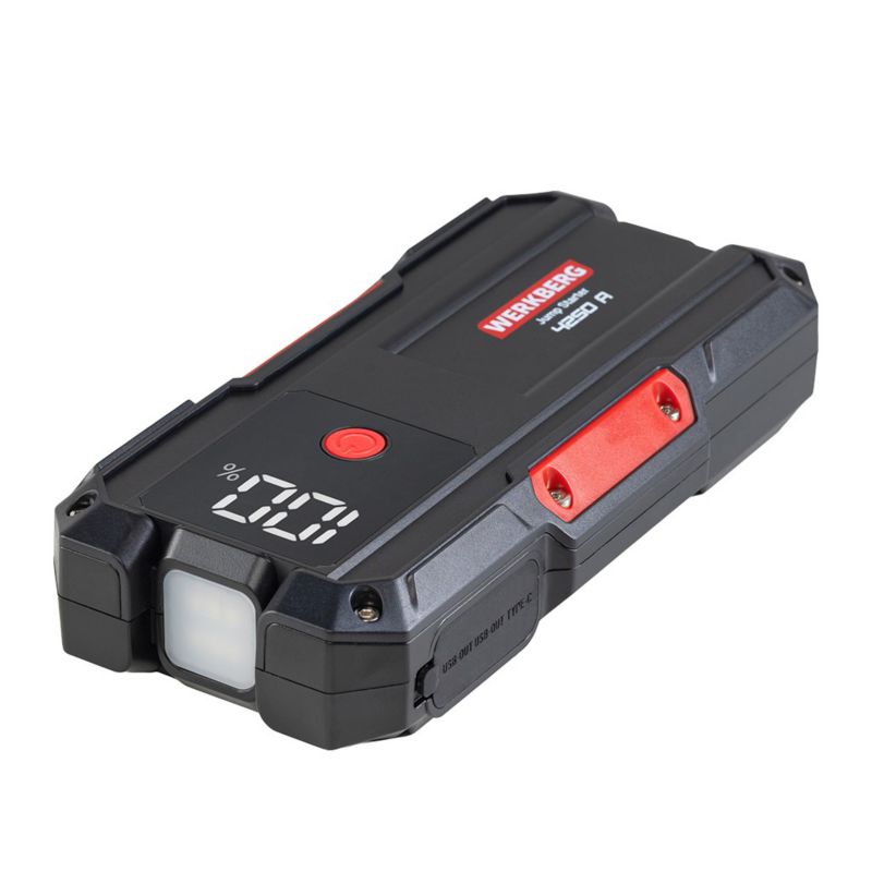 Booster WERKBERG Jump Starter Powerbank 2000A/4250A 28000mAh czarny 1szt.