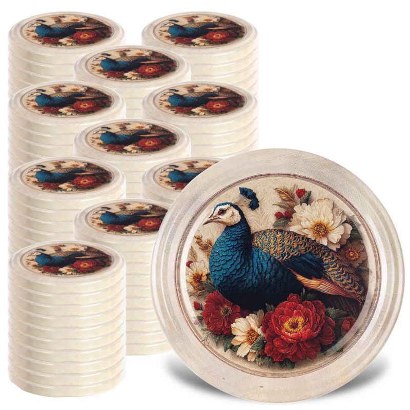 Wieczka KADAX metalowe do słoików fi 82mm Farma 100 szt.