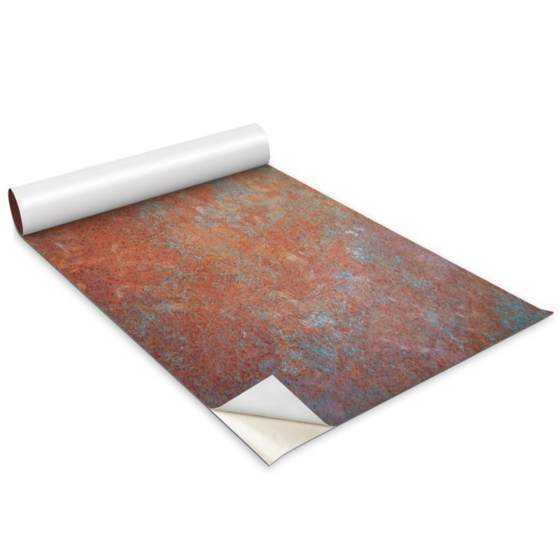 Okleina Meblowa Do Sypialni I Garderoby Wallfluent 100x50 cm Motyw starej blachy Okleina Na Biurko I Regał 1 rol.