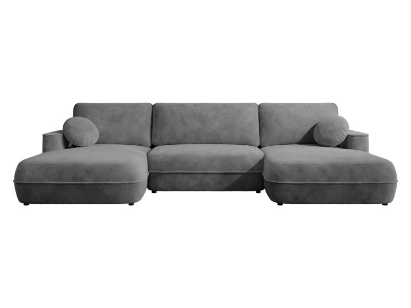 Narożnik z pojemnikiem na pościel MIRJAN 24 Fuego U stalowy 1 szt.