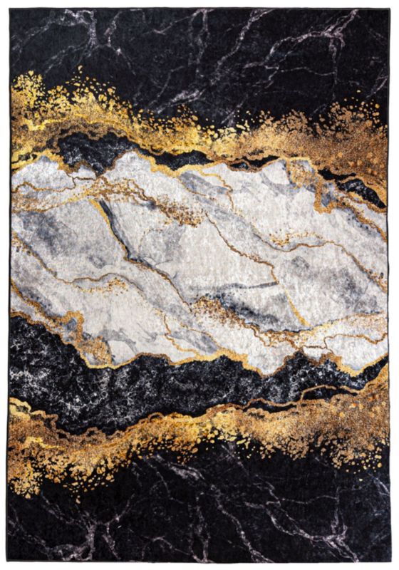 Dywan Nowoczesny Toscana 21150 Mazovia 160 x 230 cm czarny, szary, złoty 1 szt.