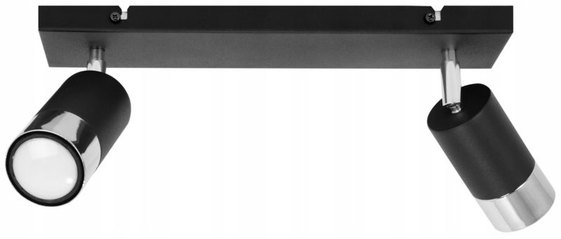 Lampa sufitowa reflektor Light Home LH Hugo 2x GU10 20W czarny 1szt.