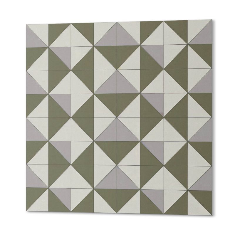 Paczka Kafelków Winylowych PCV ArtPrintCave 30x30 cm Wzór geometrycznych trójkątów 9 szt.