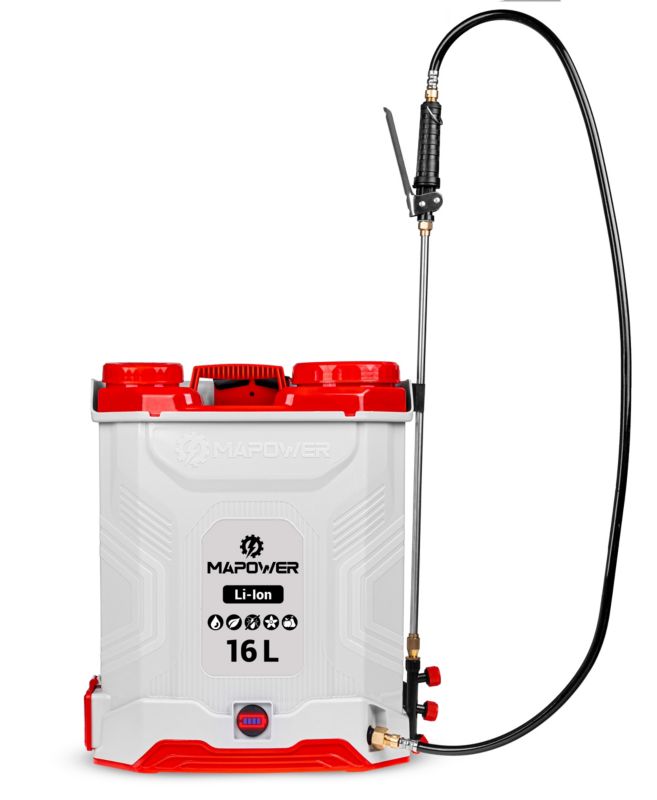 Opryskiwacz akumulatorowy MAPOWER plecakowy ogrodowy 16L 5.5Bar 1 szt.
