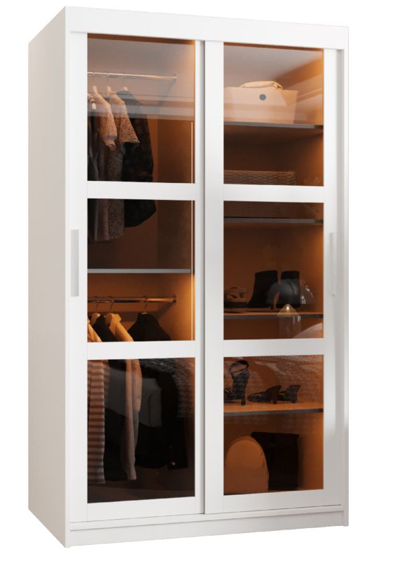 Szafa przesuwna Garderoba DOME 100 biały