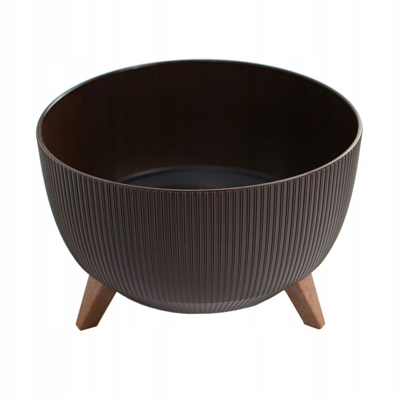 Doniczka Ogrodowa FEINZ Z Nóżkami Okrągła 4 0Cm Duża Na Kwiaty Wkład Miska Donica 1 szt.