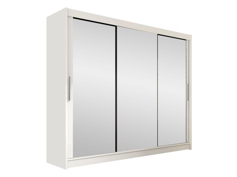 Szafa MIRJAN 24 z drzwiami przesuwnymi Aston III biały/lustro 1 szt.