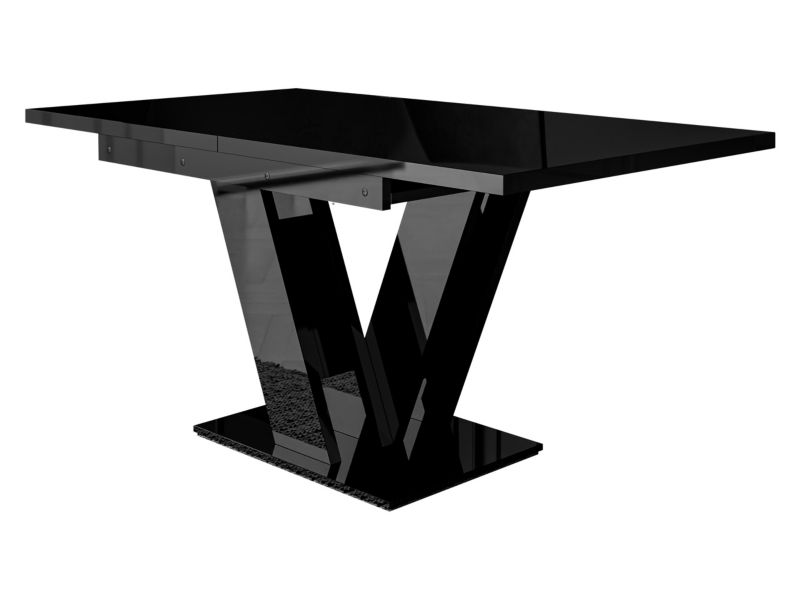 Stół rozkładany MIRJAN 24 Masiv czarny połysk 1 szt.