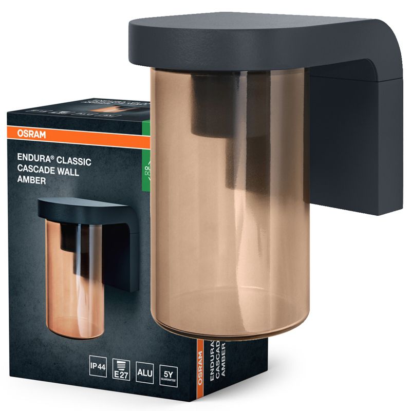 Kinkiet Ogrodowy Osram Lampa Elewacyjna E27 Szary IP44 1 szt.