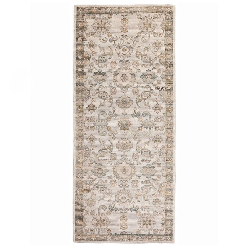 Dywan chodnik wełniany Sahara e-floor 80x200 cm ornament vintage beżowy 1 szt