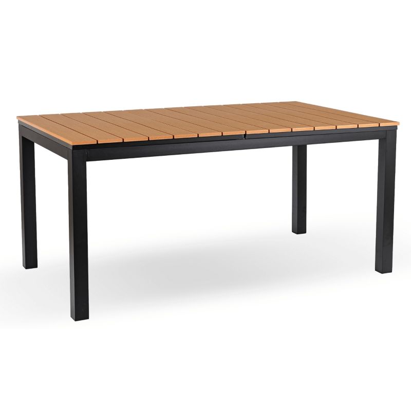 Stół Mebel Elite Ogrodowy Rozkładany Na Ogród Działka Taras Dąb Czarny ARGOS 140-180 1 szt.