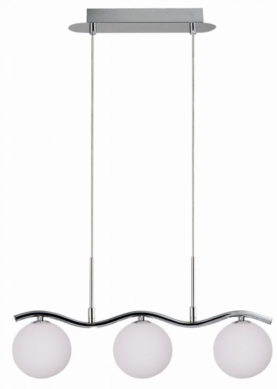 Lampa sufitowa Candellux Ramon chromowana-biała wym: 114 x 53 x 12 cm 3xG9 x 40W 1 szt.