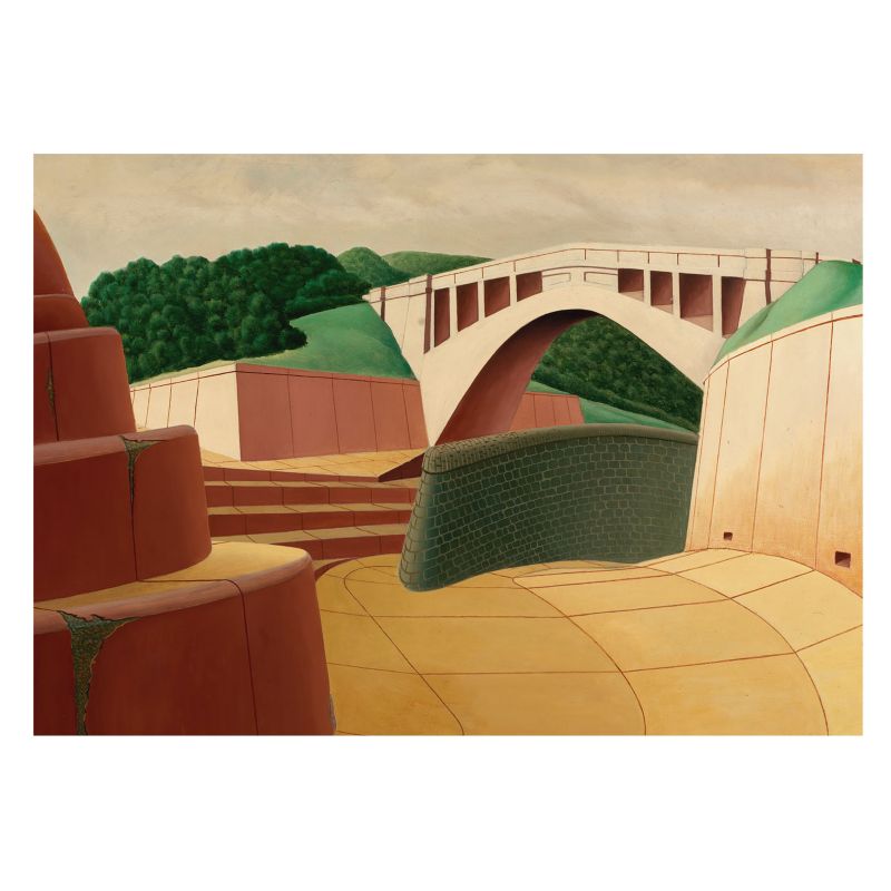 Tapeta Flizelinowa Nowoczesny Wzór Wallfluent 312x219 cm Spokojny krajobraz Dla Miłośników Sztuki Współczesnej 1 szt.