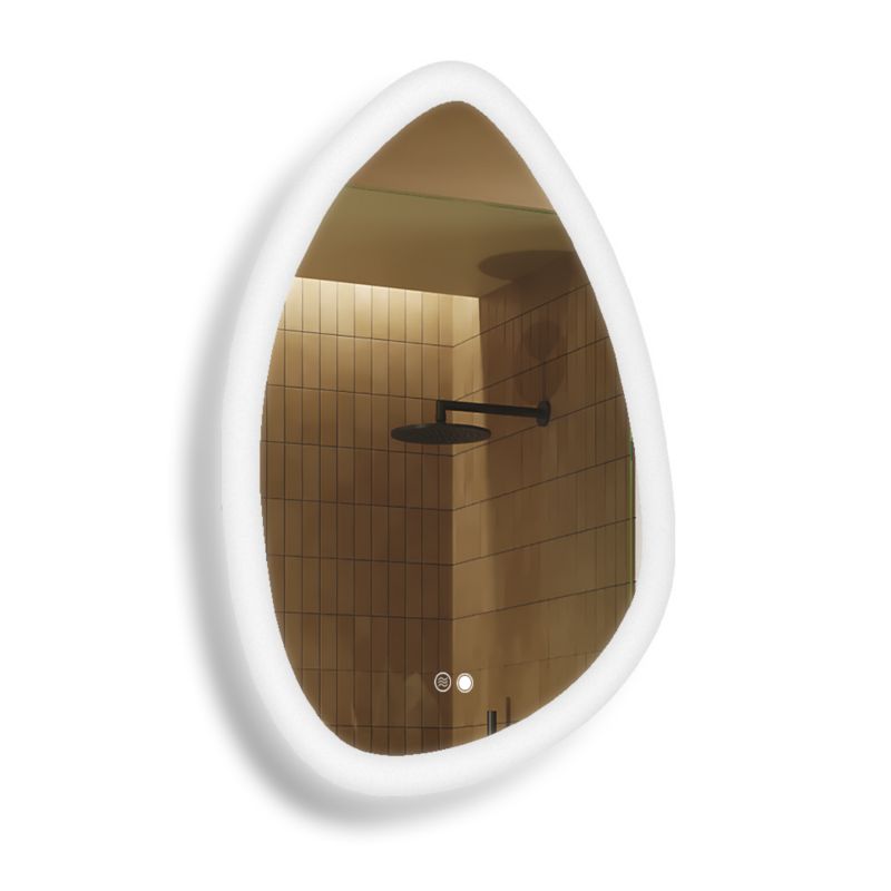 Lustro łazienkowe Artforma 64x94cm nieregularne LED Dual włącznik mata grzewcza SFLA222 1szt.