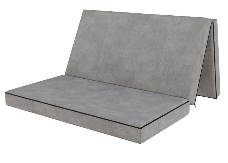 Materac rozkładany turystyczny CASO SZARY 120x200x10 pianka poliuretanowa T25 1 szt.