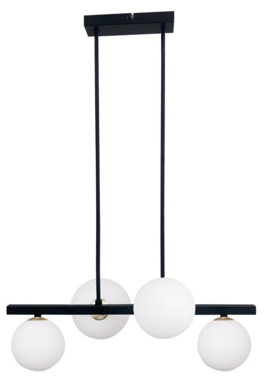 Lampa sufitowa wisząca Candellux Kama 1214 czarno-biała minimalistyczna 4xG9 x 28W 1 szt.