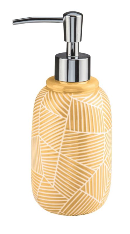 Dozownik do mydła Kleine Wolke Serena żółty 430ml stojący, ceramika 1 szt.