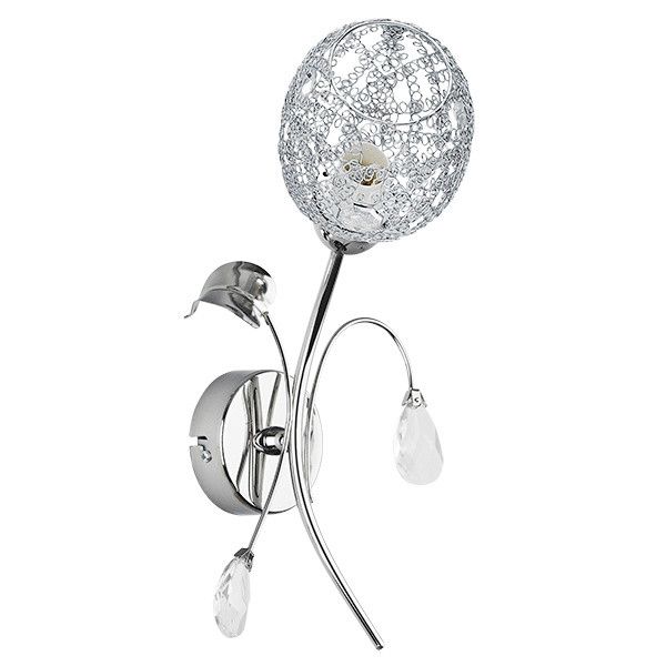 Kinkiet Alfa ORLEAN dekoracyjny chromowany 1xE14x10W wym:19x16x34cm IP20 -1 szt.