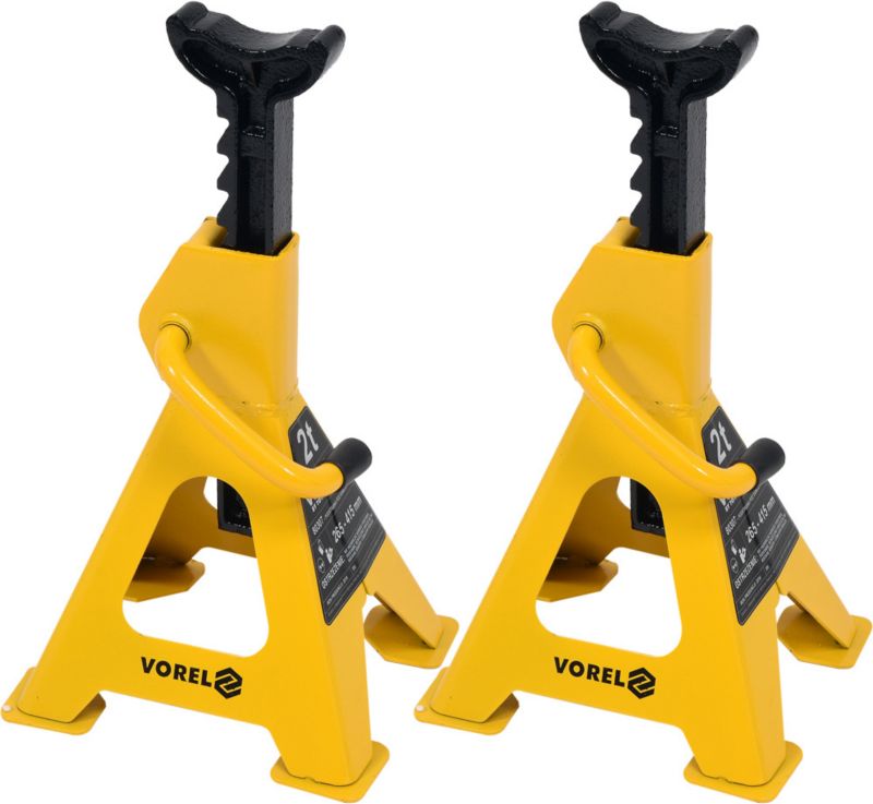 Podstawki pod samochód Vorel 2 t 2 szt. żółty