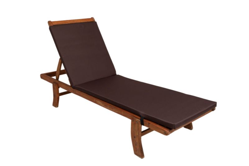 Poduszka ogrodowa na leżak ,Setgarden , 190x60x4cm, Brązowa, wygodna poduszka z zamkiem błyskawicznym, 1szt