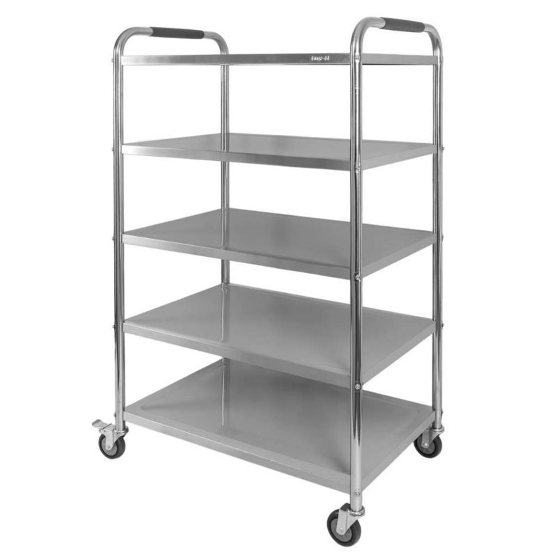 Wózek Mega-M X STANDARD kelnerski ze stali nierdzewnej 5-półkowy 86x54x154 cm 1szt.