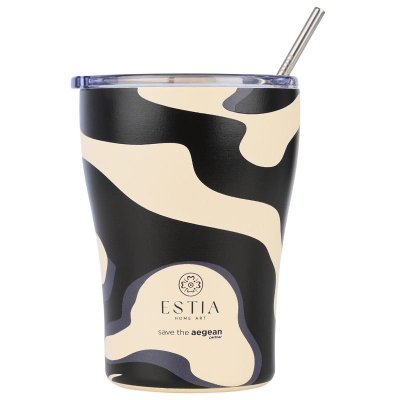 Kubek Termiczny Ze Słomką Bold Drift Estia Stal Nierdzewna Kremowy 350 Ml 1 Szt.