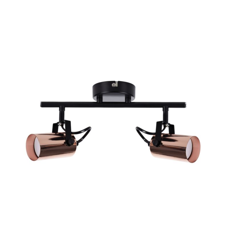 Lampa sufitowa LightLogic LL BOTO EL-2I GU10 66227 ścienna podwójna regulacja spot miedziany 1 szt.