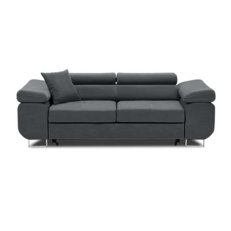 Sofa TYLETEGOTU rozkładana BELLEZZA velvet ciemny szary 1 szt