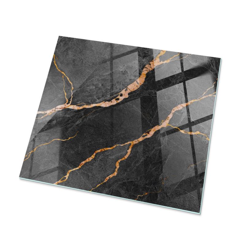 Blat Do Stołu ArtPrintCave 60x60 cm Marmurowy wzór z żyłami Stół Jadalniany Kuchnia Nowoczesny Design 1 szt.