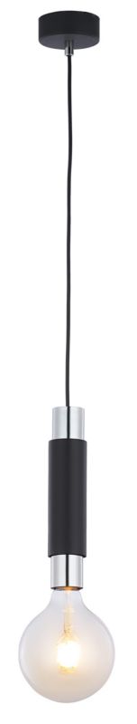 Lampa sufitowa Jupiter LILE czarna-chromowana 1xE27x40W IP20 - 1 szt