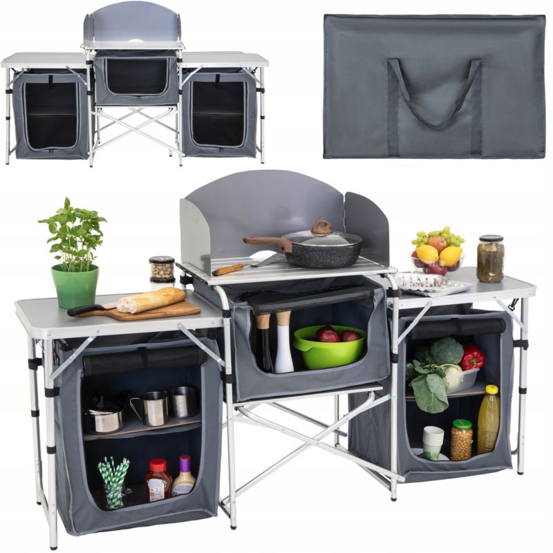 Kuchnia turystyczna JUMI stół 175 cm składany kempingowy 1 sztuka