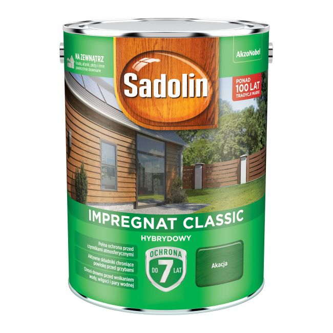 Impregnat do drewna Sadolin Hybrydowy akacja 4,5 l