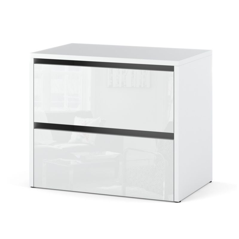 Szafka Na Buty Hurtownia-Mebli 2 Drzwi Hugo 60cm Biały Mat Biały Połysk 60x36x50 cm 1szt.