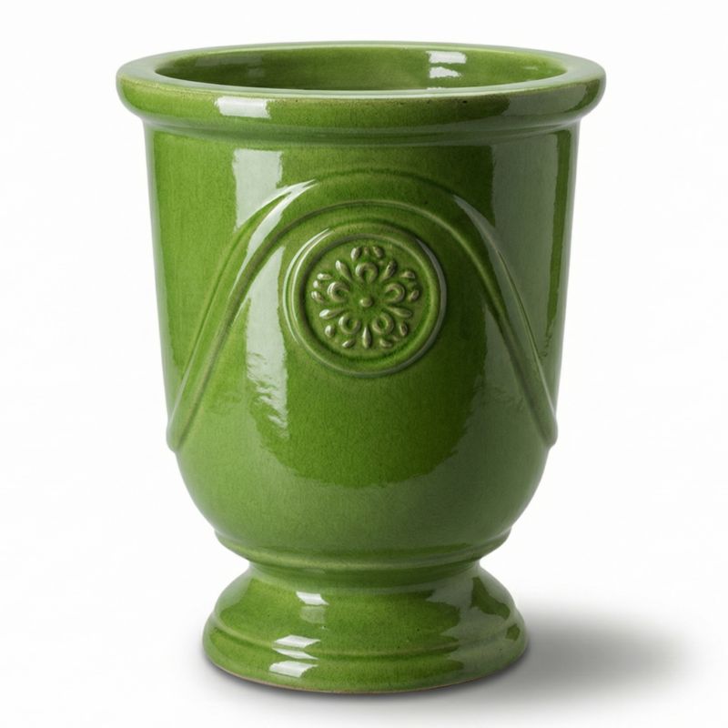 Doniczka ceramiczna Provencelia MOLIERE szkliwiona mrozoodporna 24 x 30 cm Jabłkowa zieleń 1szt